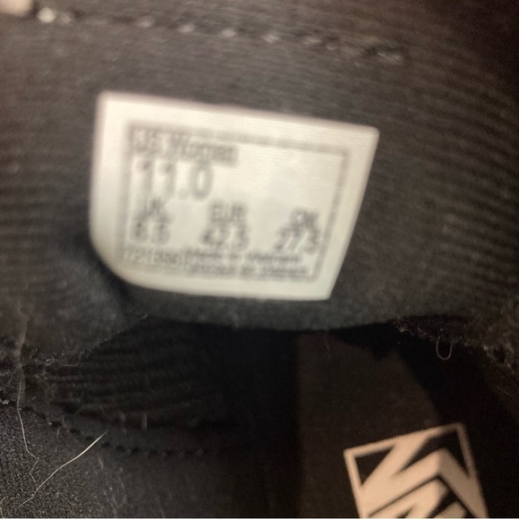 VANS SZ 11 & 10 Sk8-Hi Skate Parisian Night  High Top Black White Lace Up Shoes - Picture 11 of 11